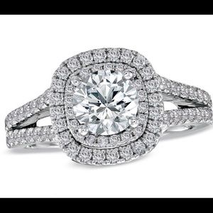 Vera Wang Engagement Ring 2 CT 14K White Gold